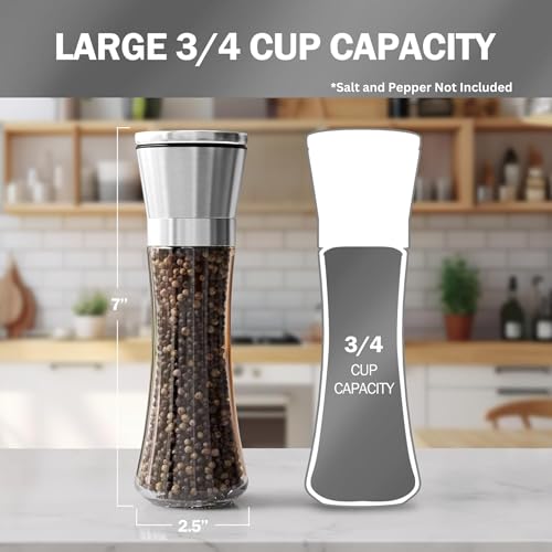 Modern Home EC exclusive Stainless Steel Sea Salt and Pepper