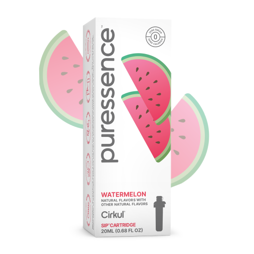 Zero-Calorie Puressence Watermelon (Unsweetened) P6E5 - Sugar-Free Fruit Flavor Cartridge Refill - Default Title