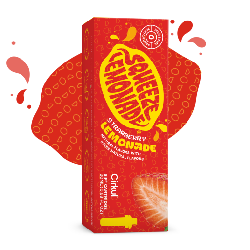 Sugar-Free Squeeze Strawberry Lemonade 8PNR - Sugar-Free Fruit Flavor Cartridge Refill - Default Title