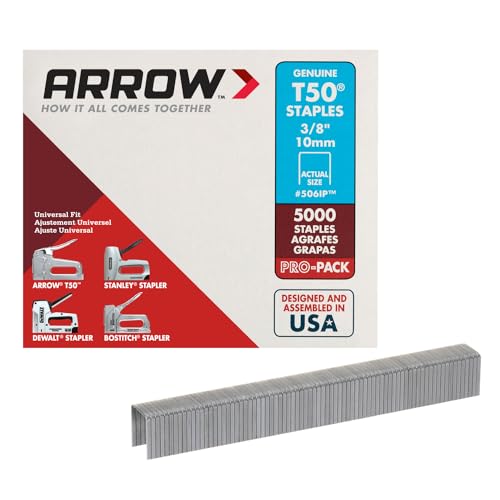 Eco-Friendly Arrow Fastener 506IP Heavy Duty T50 Staples Set