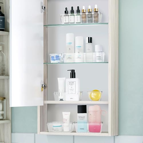 Smart Home WOWBOX 25 PCS Clear Plastic Drawer Organizer Set,