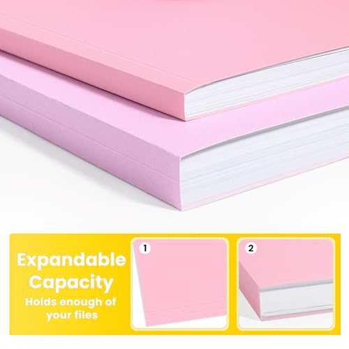 Eco-Friendly SUNEE File Folders, 30 Pack Manilla Folders 8.5 x
