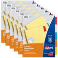 Classic Avery Binder Dividers - 5-Tab Insertable Multicolor Big Set