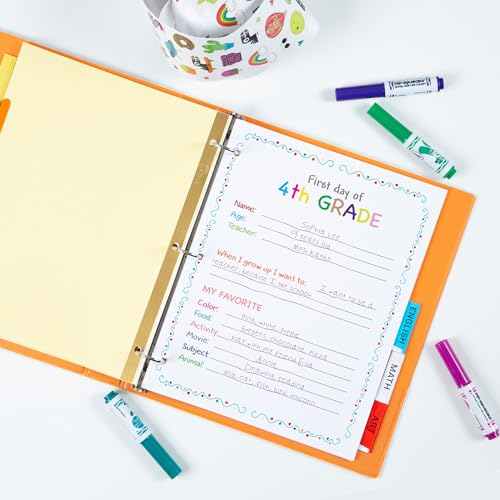 Classic Avery Binder Dividers - 5-Tab Insertable Multicolor Big Set