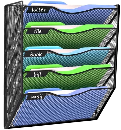 Smart Home Kuntine.B Wall File Organizer Office Hanging Magazine Holder Wall Collection