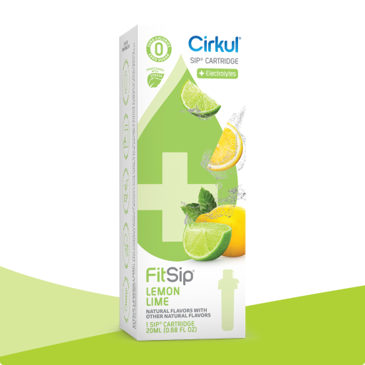 Zero-Calorie FitSip Lemon Lime (Stevia) PO5V - Sugar-Free Fruit Flavor Cartridge Refill - Default Title