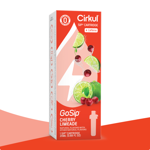Natural Fruit Flavored GoSip Cherry Limeade 1XY7 - Sugar-Free Fruit Flavor Cartridge Refill - Default Title