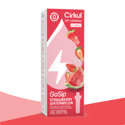 Zero-Calorie GoSip Strawberry Watermelon 9PPX - Electrolyte Hydration Enhanced Taste Cartridges - Default Title
