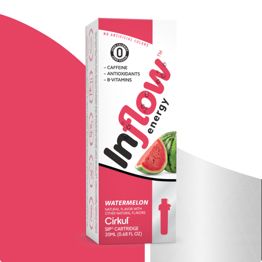 Natural Fruit Flavored Inflow Energy Watermelon 8J1M - Electrolyte Hydration Enhanced Taste Cartridges - Default Title