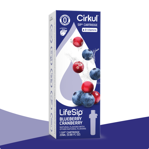 Refreshing Electrolyte LifeSip Blueberry Cranberry (Stevia) PE8M - Sugar-Free Fruit Flavor Cartridge Refill - Default Title