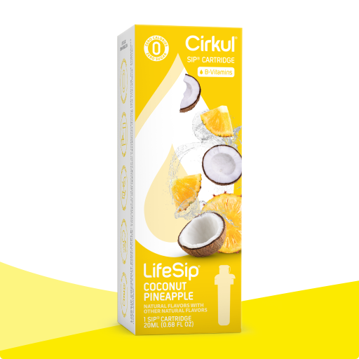 Natural Fruit Flavored LifeSip Coconut Pineapple 4960 - Zero-Calorie Multi-Flavor Sip Pods for Water Bottle - Default Title