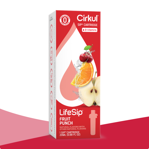 Vitamin-Infused LifeSip Fruit Punch EF28 - Electrolyte Hydration Enhanced Taste Cartridges - Default Title