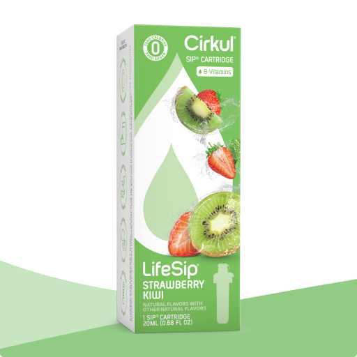Natural Fruit Flavored LifeSip Strawberry Kiwi H4PN - Zero-Calorie Multi-Flavor Sip Pods for Water Bottle - Default Title