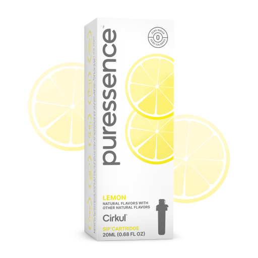 Vitamin-Infused Puressence Lemon (Unsweetened) TUY8 - Sugar-Free Fruit Flavor Cartridge Refill - Default Title