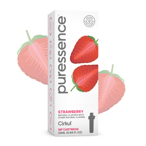 Refreshing Electrolyte Puressence Strawberry (Unsweetened) OR1Y - Electrolyte Hydration Enhanced Taste Cartridges - Default Title