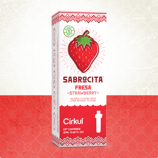 Natural Fruit Flavored Sabrocita Strawberry 3QID - Zero-Calorie Multi-Flavor Sip Pods for Water Bottle - Default Title